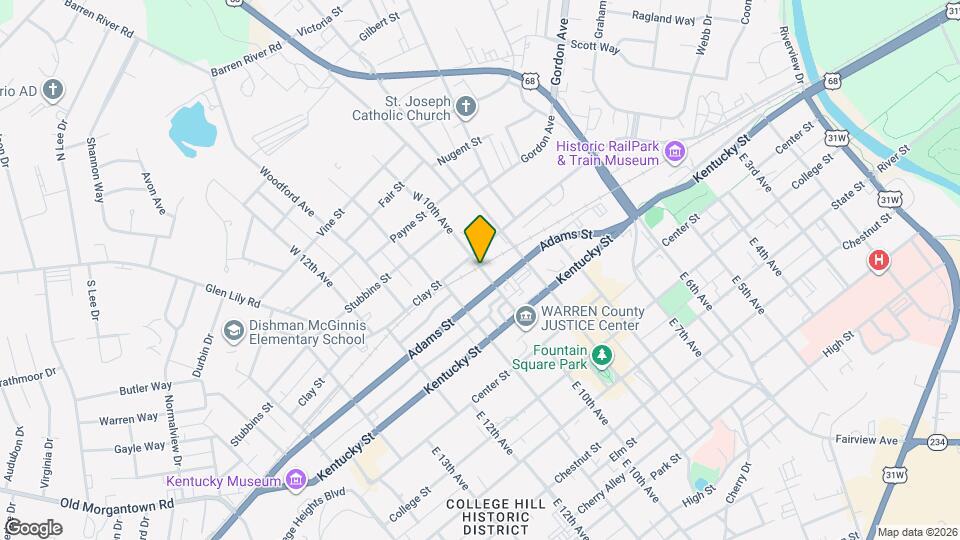 1 E 10th Ave Map and Location Details