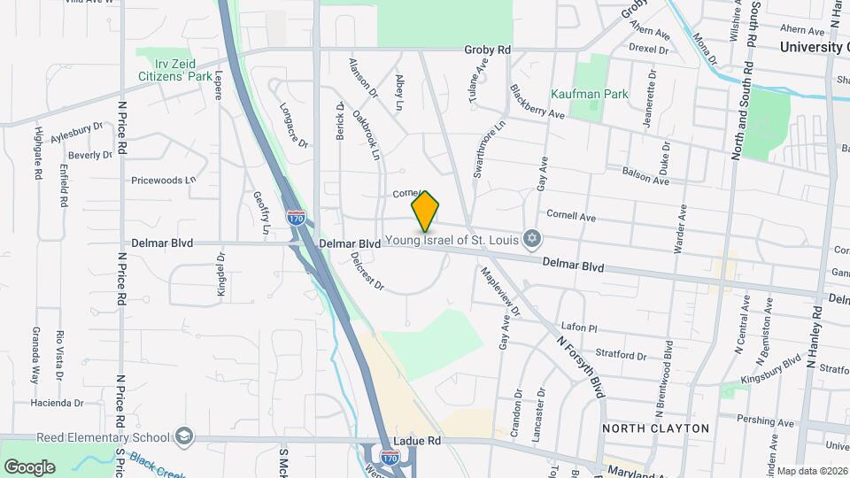 8301 Delmar Blvd Mapa y Detalles de la Ubicación