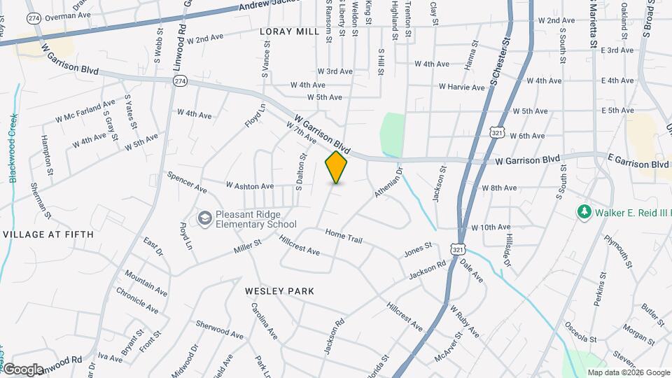 822 S Weldon St Map and Location Details