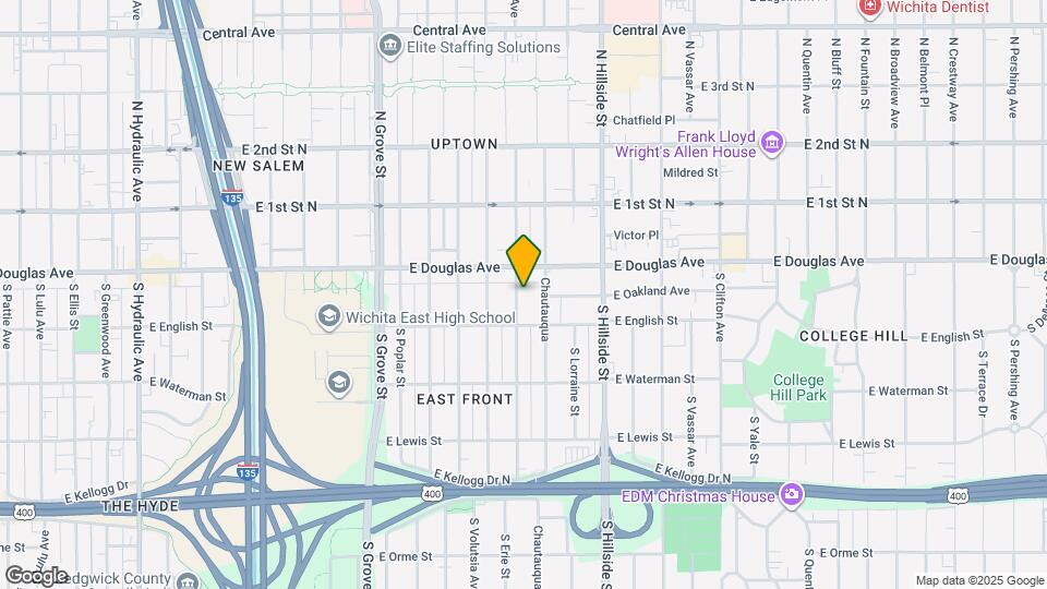 128 1/2 S Erie St Map and Location Details