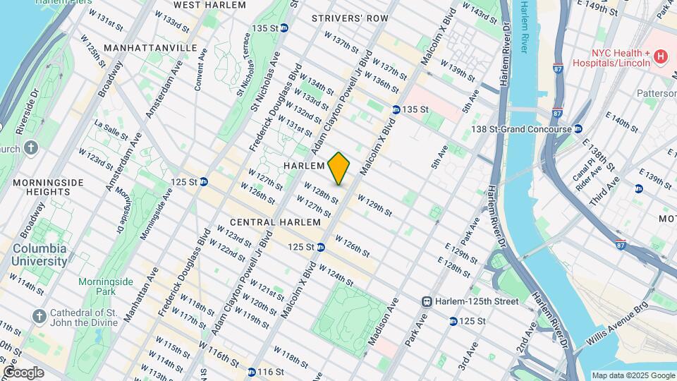 112 W 129th St Map and Location Details