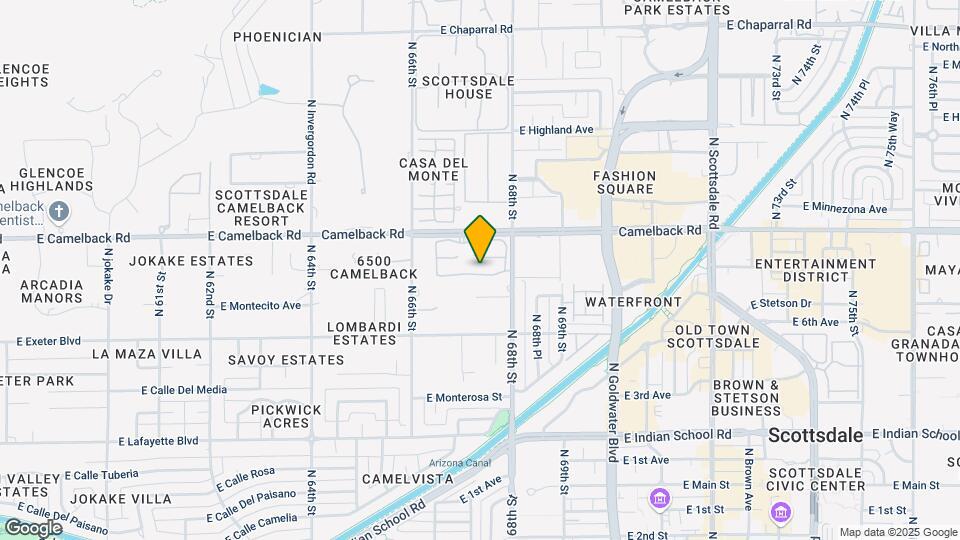 6711 E Camelback Rd Map and Location Details