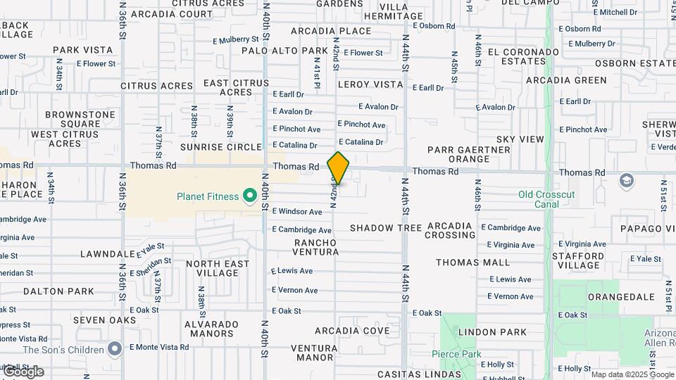 2825 N 42nd St Mapa y Detalles de la Ubicación