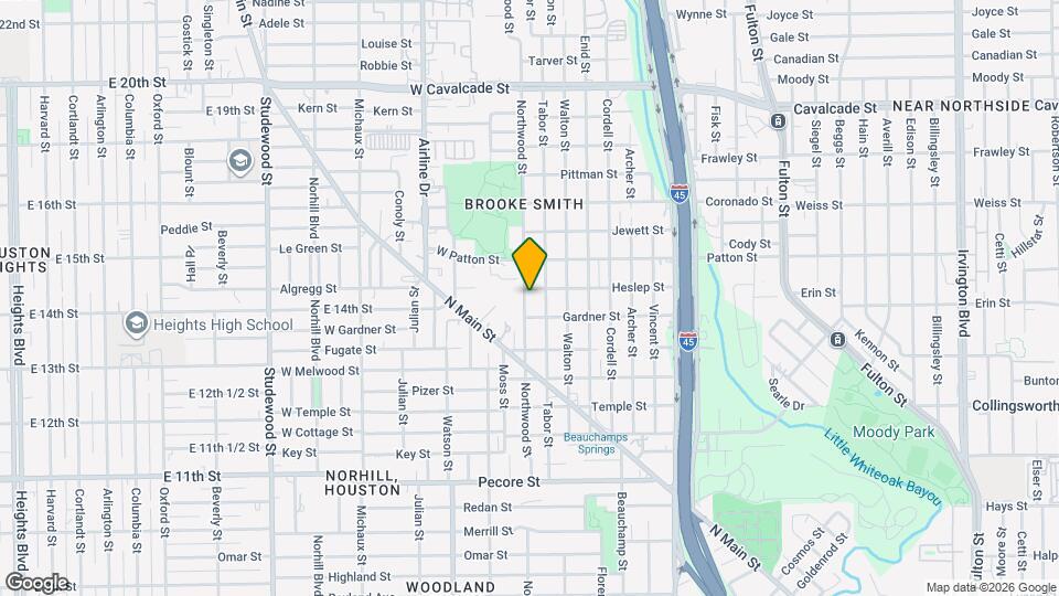610 Northwood St Map and Location Details