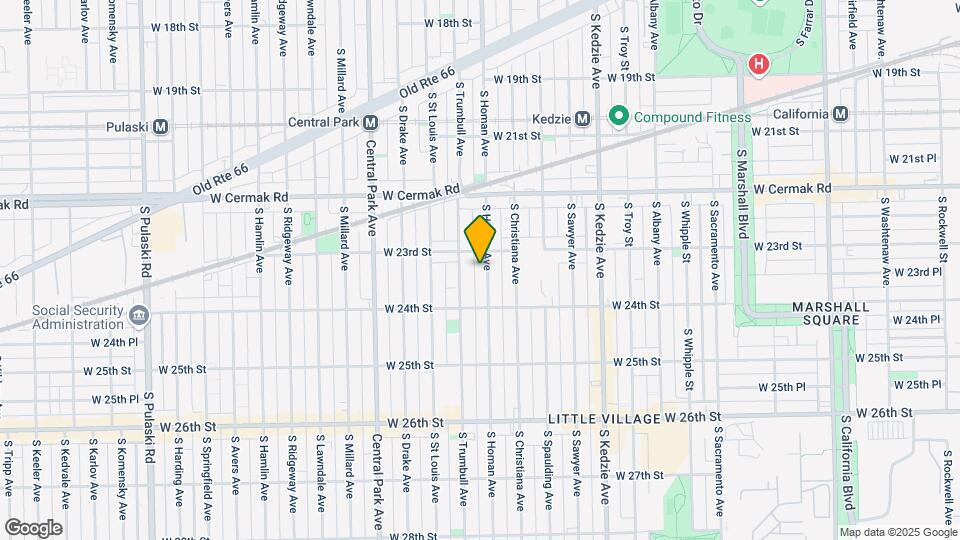 2318 S Homan Ave Map and Location Details