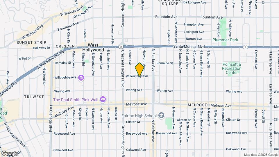 848 N Edinburgh Ave Mapa y Detalles de la Ubicación