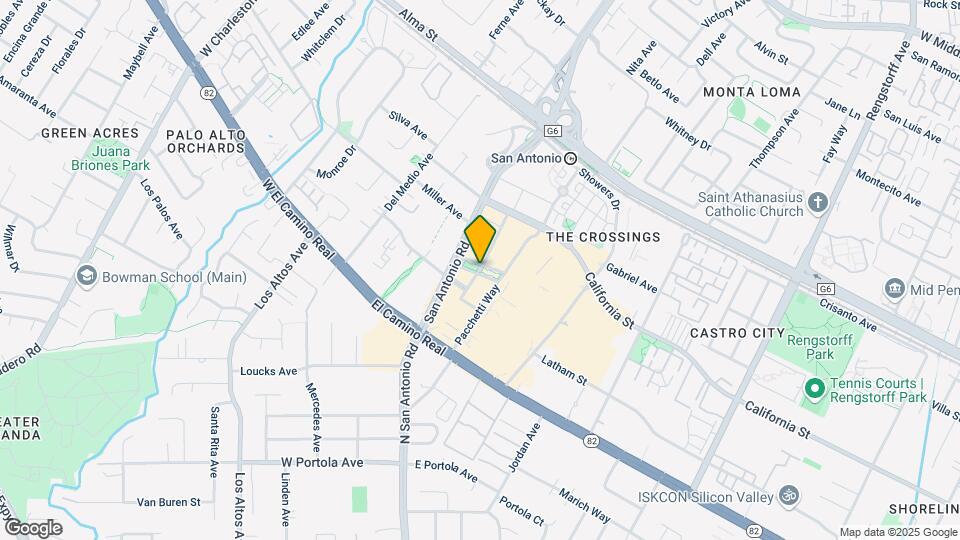 545 San Antonio Rd Map and Location Details