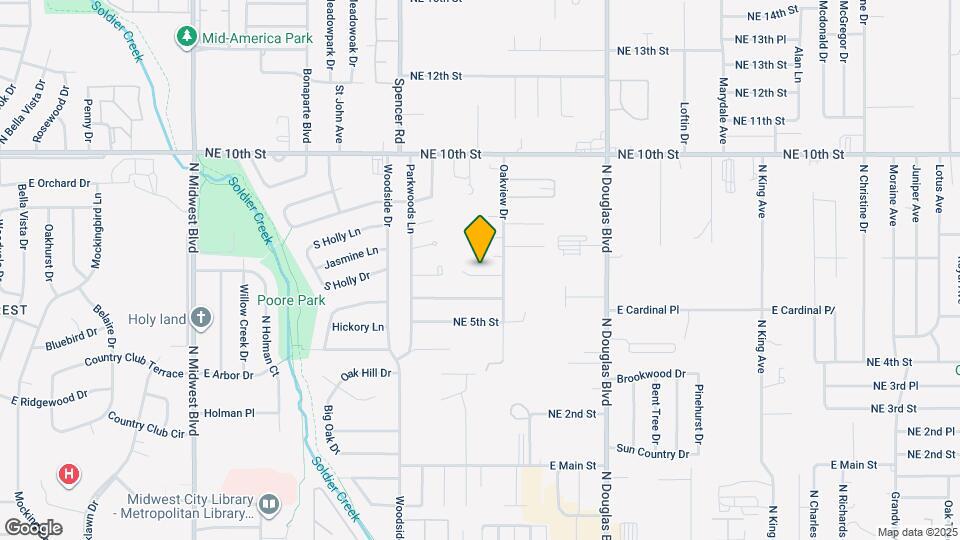 8701 Cedar Ridge Dr Mapa y Detalles de la Ubicación