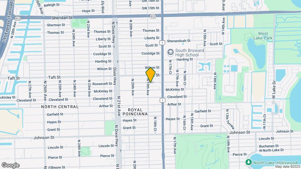 1836 Roosevelt St Map and Location Details
