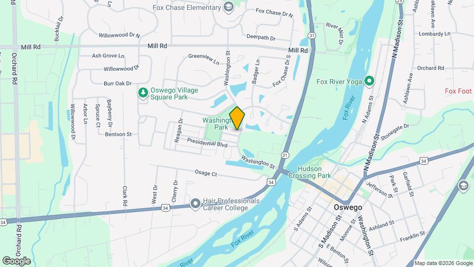 225 W Washington St Map and Location Details