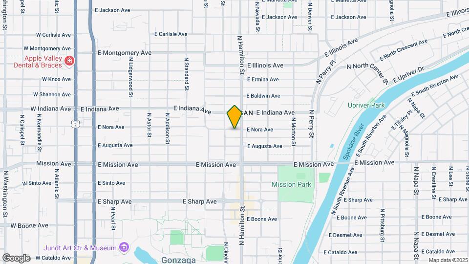 820 E Nora Ave Mapa y Detalles de la Ubicación