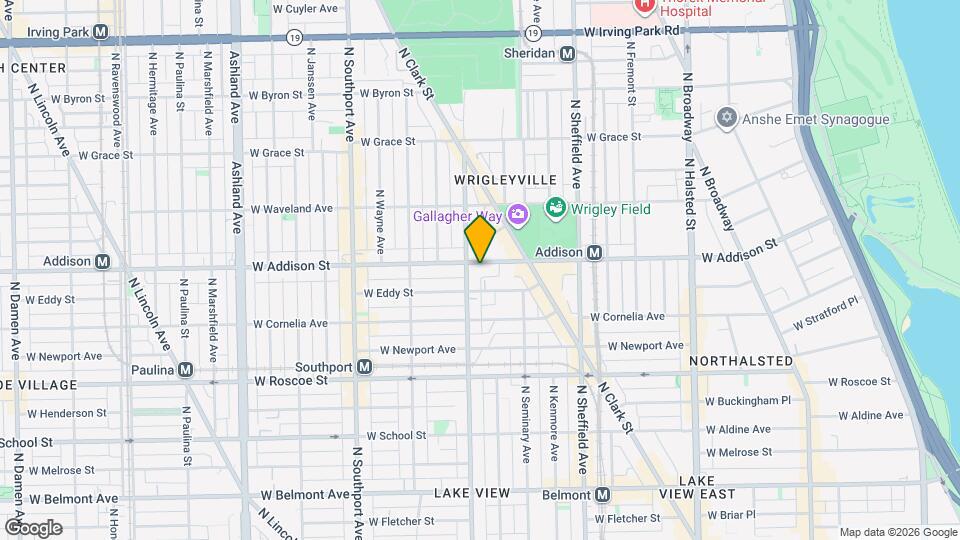 1141 W Addison St Map and Location Details