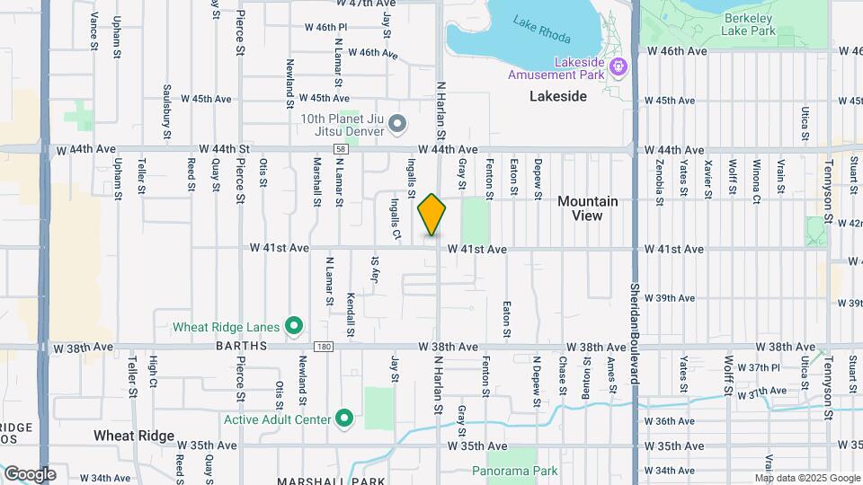 4101 Harlan St Map and Location Details