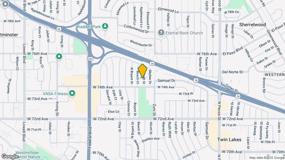 7433 Alcott St Map and Location Details