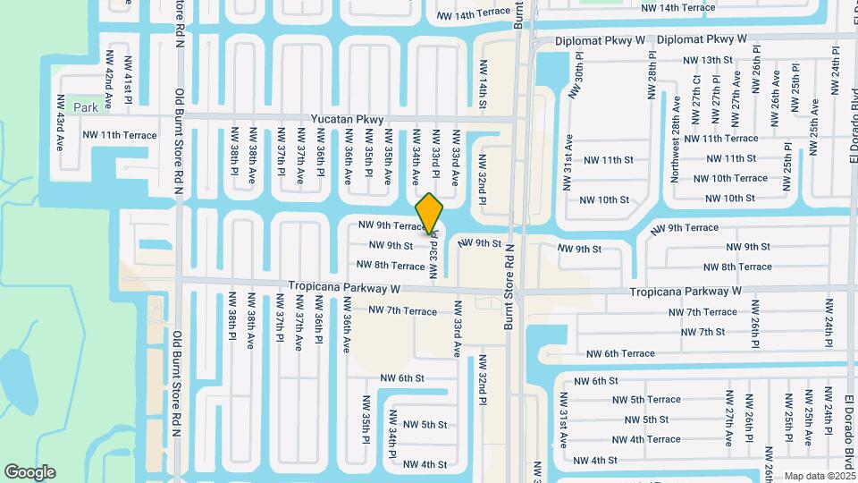 3319 NW 9th St Map and Location Details