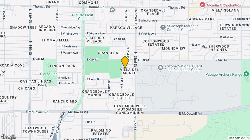 5118 E Monte Vista Rd Map and Location Details
