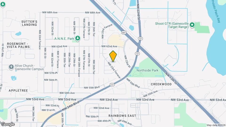 5913 NW 23rd Terrace Map and Location Details