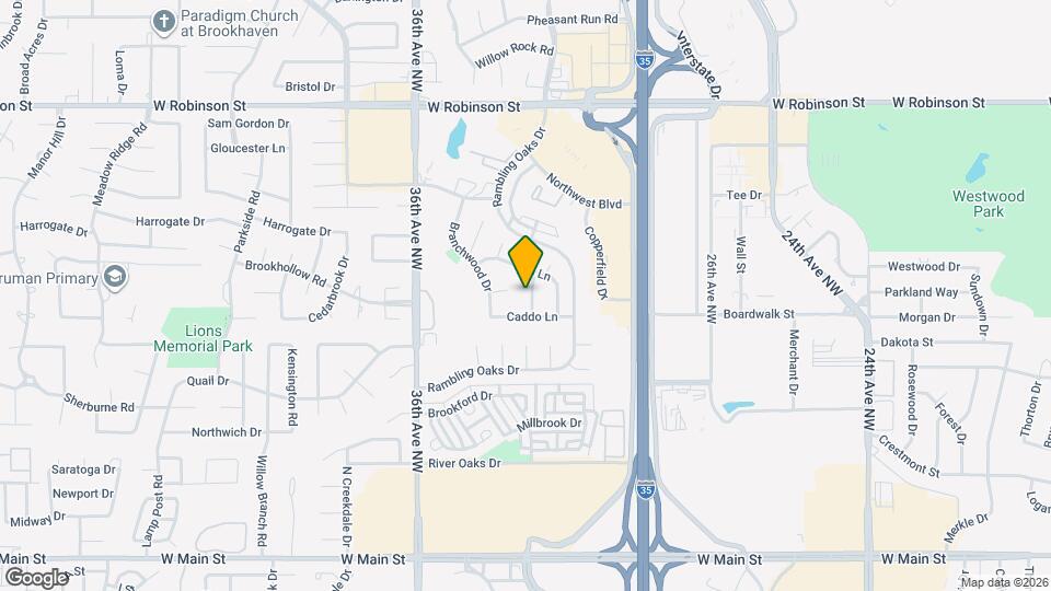 612 Springwood St Map and Location Details