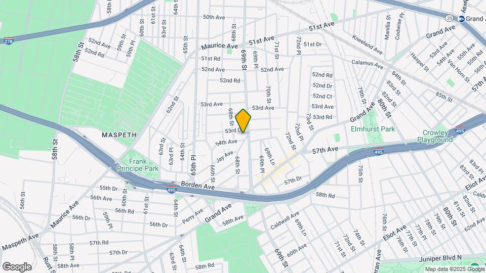 68-43 Jay Ave Map and Location Details