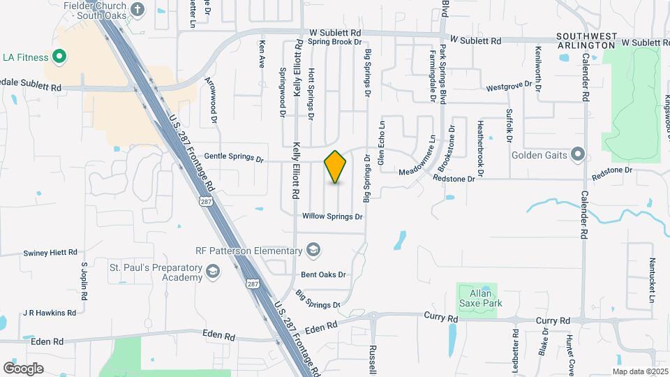 6402 Walnut Springs Dr Map and Location Details