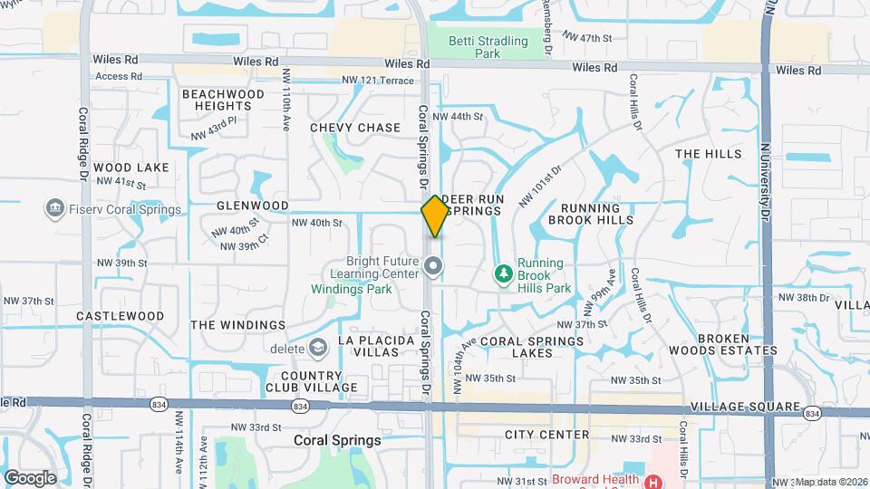 3947 Coral Springs Dr Map and Location Details