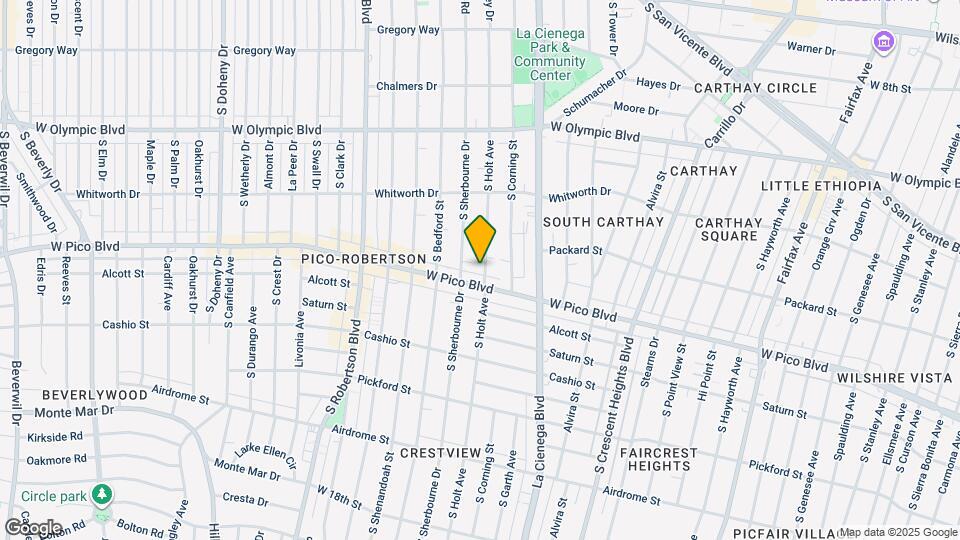 1249 S Holt Ave Map and Location Details