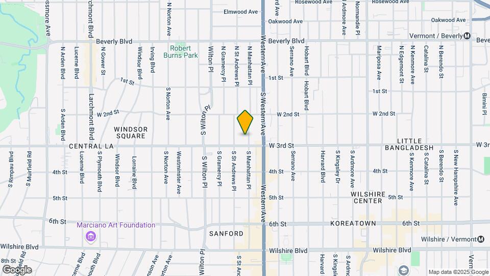 257 S Manhattan Pl Map and Location Details