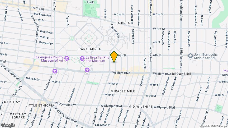 643 S Ridgeley Dr Map and Location Details