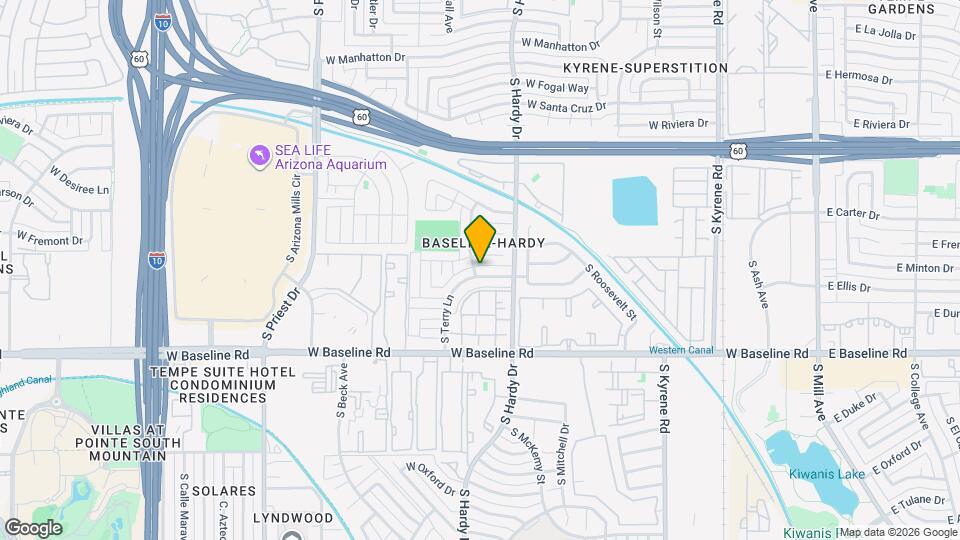 1036 W Minton Dr Map and Location Details