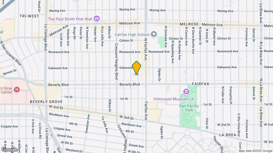 331 N Hayworth Ave Mapa y Detalles de la Ubicación