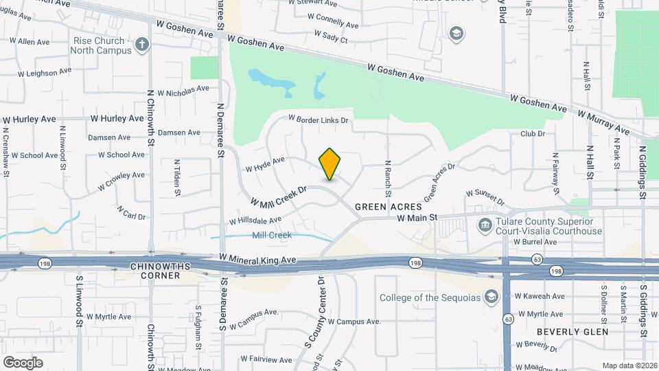 3104 W Mill Creek Dr Map and Location Details