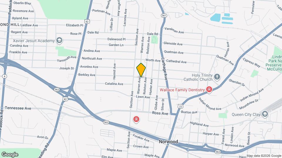 5256 Warren Ave Mapa y Detalles de la Ubicación