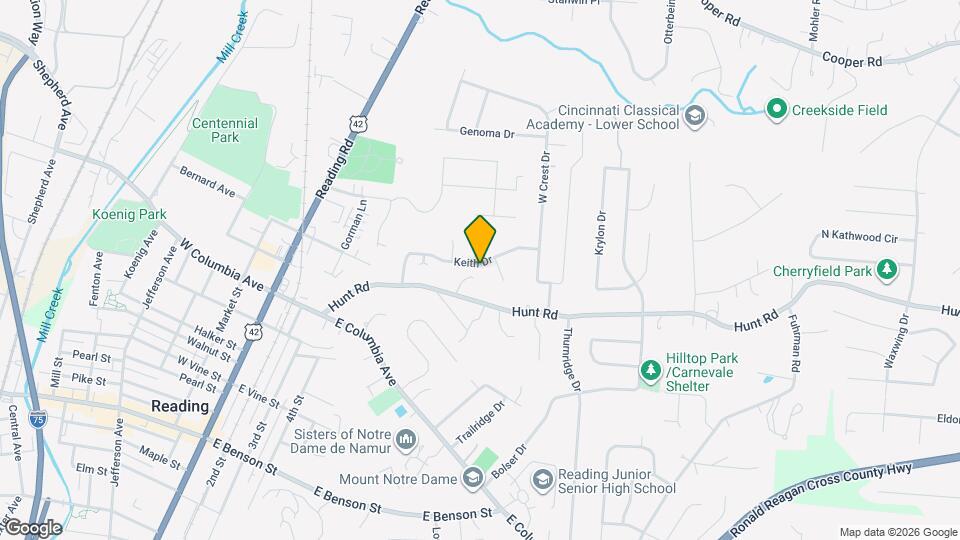 1786 Keith Dr Map and Location Details