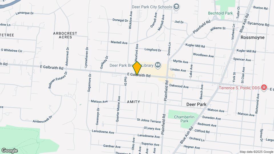 3901 E Galbraith Rd Map and Location Details