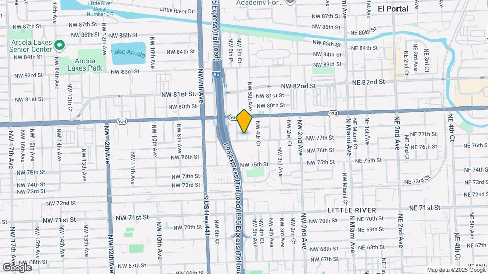 7714 NW 5th Ave Map and Location Details