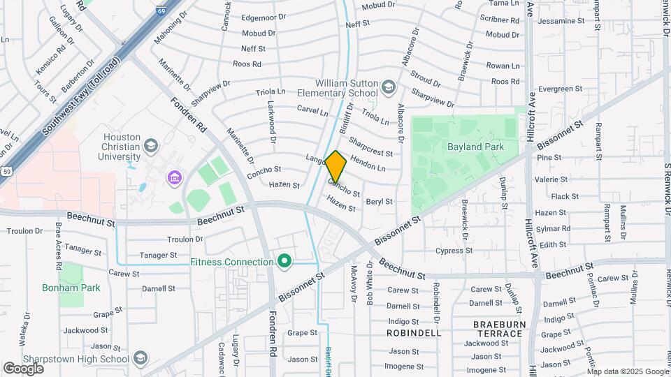 6833 Concho St Map and Location Details