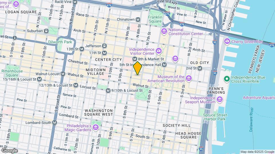 717 Sansom St Map and Location Details