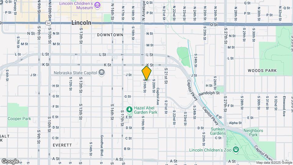 630 S 19th St Map and Location Details