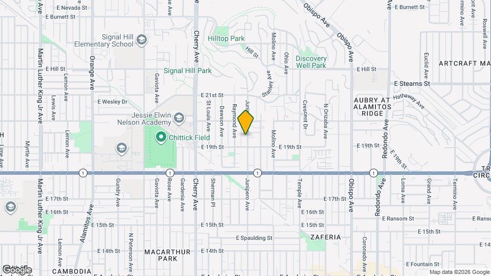 1921 Junipero Ave Mapa y Detalles de la Ubicación