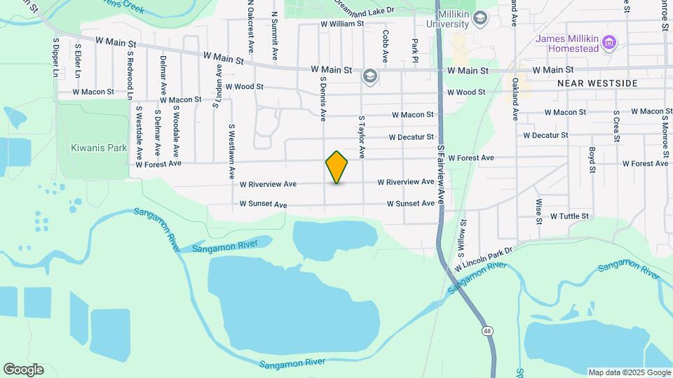 1567 W Riverview Ave Mapa y Detalles de la Ubicación