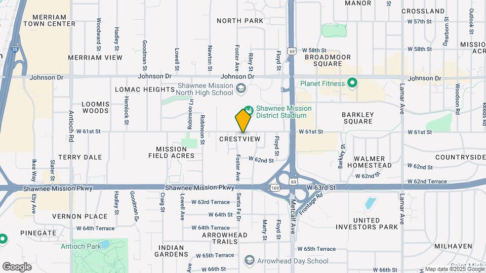7401 W 61st St Map and Location Details