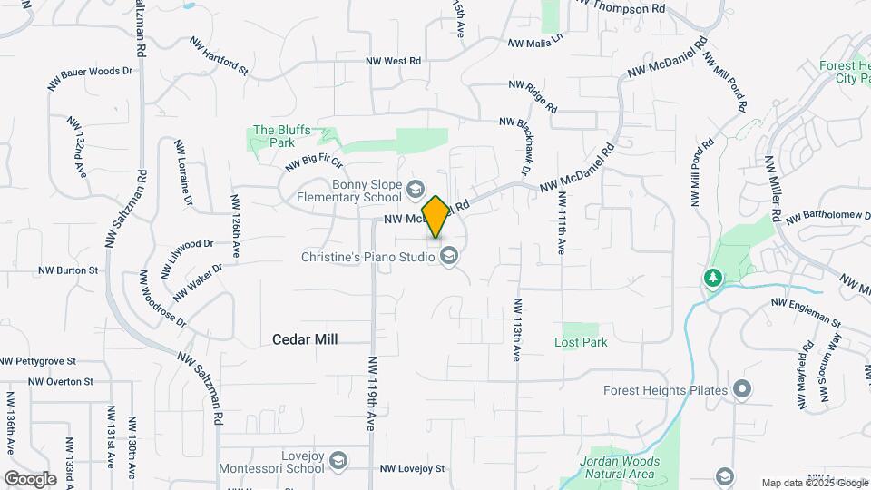2501 NW Parnell Terrace Mapa y Detalles de la Ubicación