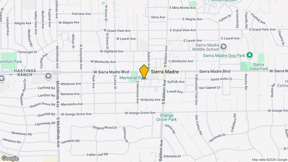 130 Mariposa Ave Map and Location Details