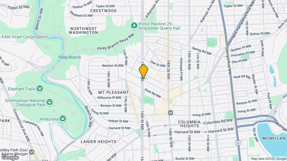 3321 16th St NW Map and Location Details