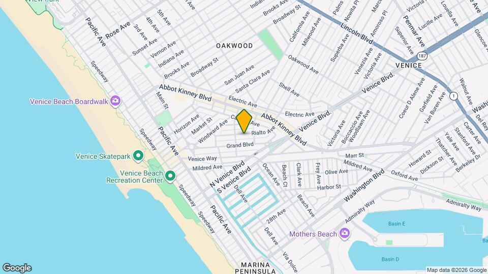 518 Rialto Ave, Unit A Mapa y Detalles de la Ubicación