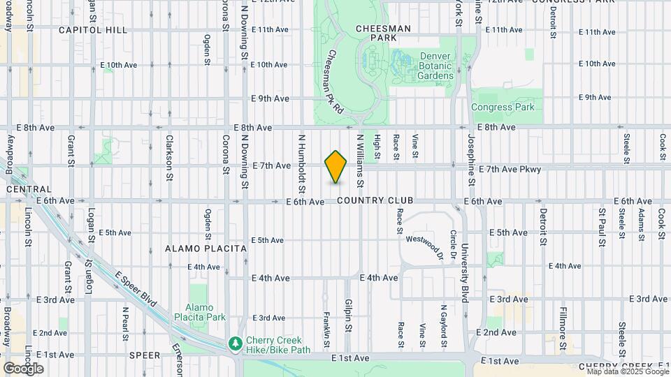 633 Gilpin St Mapa y Detalles de la Ubicación