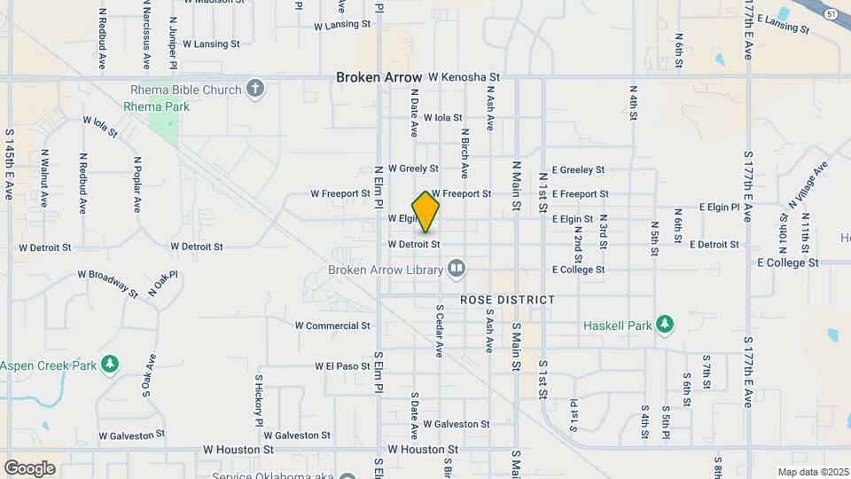 414 W Detroit St Map and Location Details