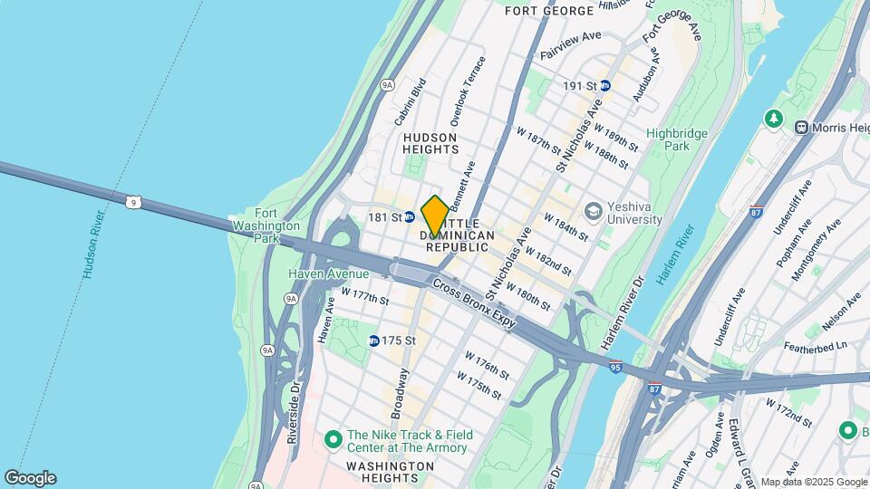 707-709 W 180th St Map and Location Details
