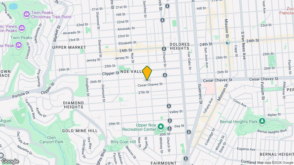 1330 Sanchez St Map and Location Details