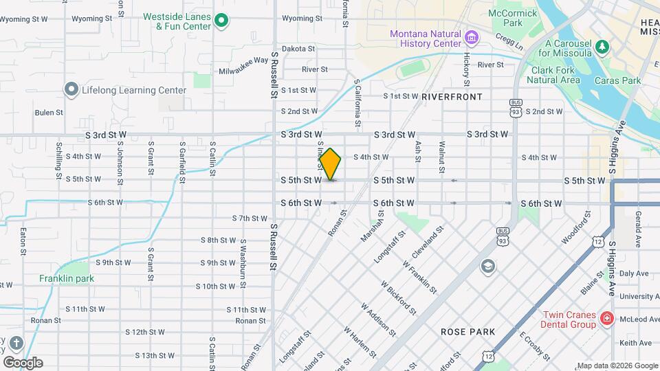 1233-1235 S 5th St W Map and Location Details